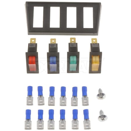 Motormite ELECTRICAL SWITCHES-MULTIPLE ROCKER KIT 86923